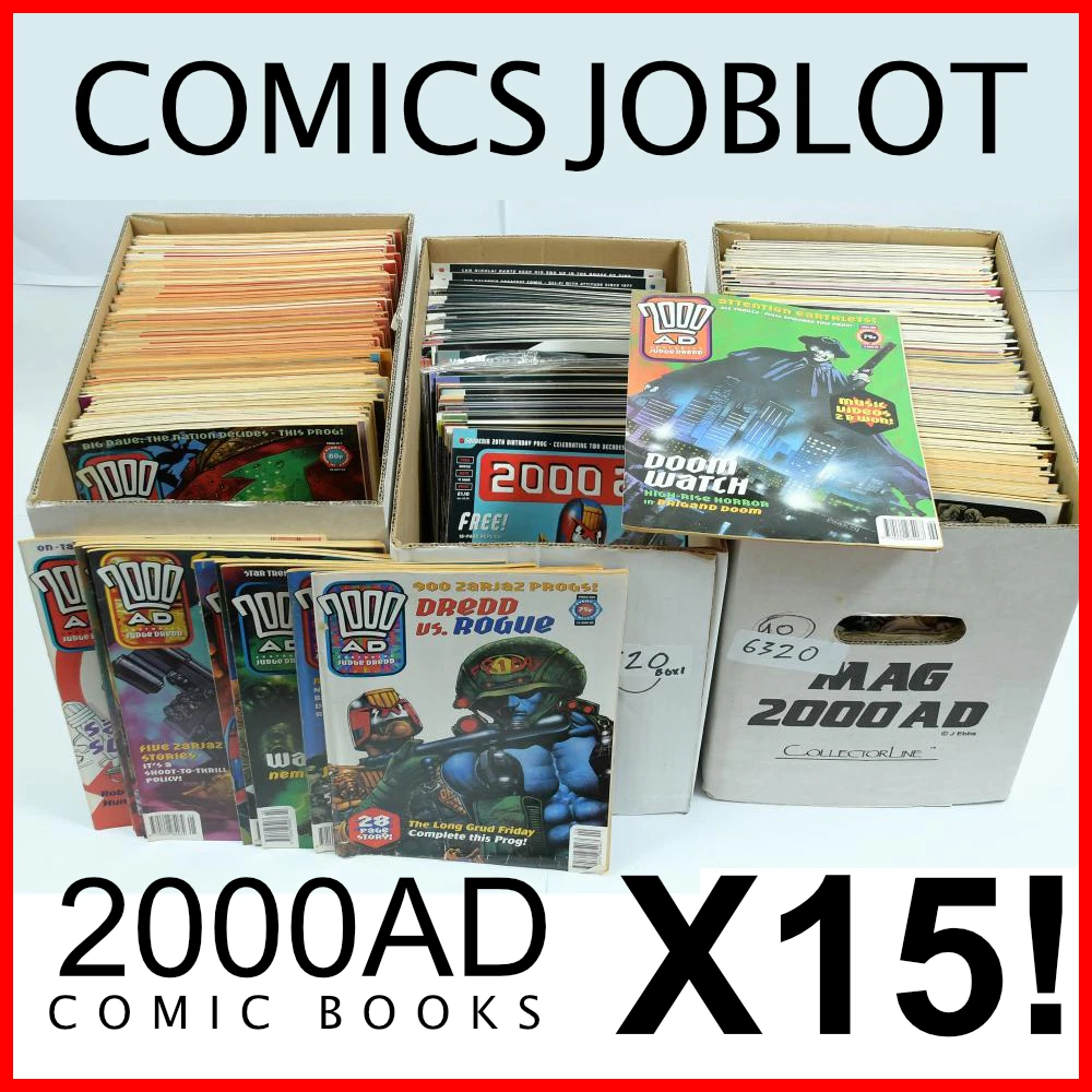 Job Lot of 15 2000AD Judge Dredd Comics 